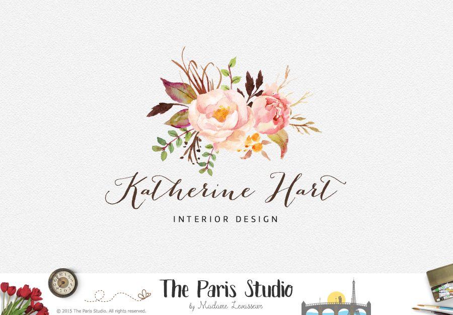 Floral Business Logo - Floral Bouquet Logo Design – photography logo, website logo ...