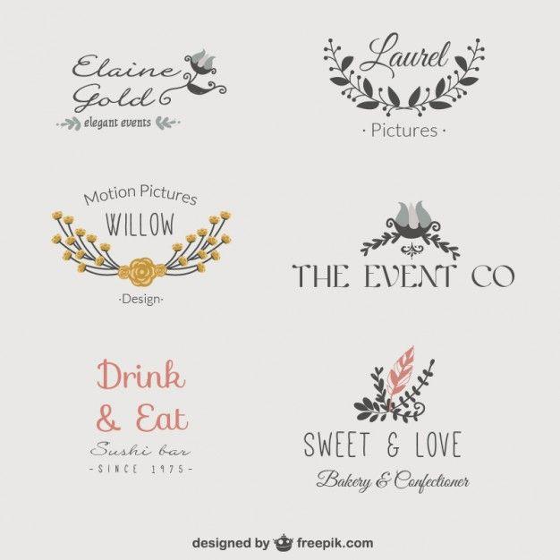 Floral Business Logo - Floral business logotypes Vector