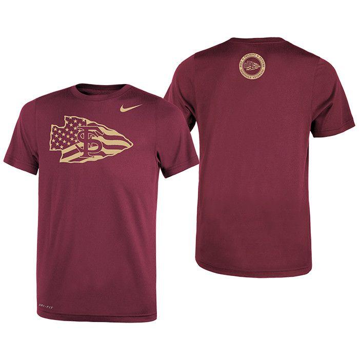 Arrowhead Sports Logo - FSU Seminole Apparel | Youth Dri-fit T-shirt with Veteran's Alliance ...