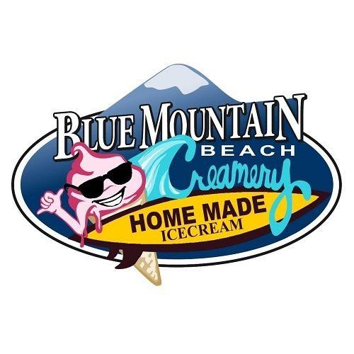 Blue Mountain Logo - Blue Mountain Beach Creamery. Visit South Walton