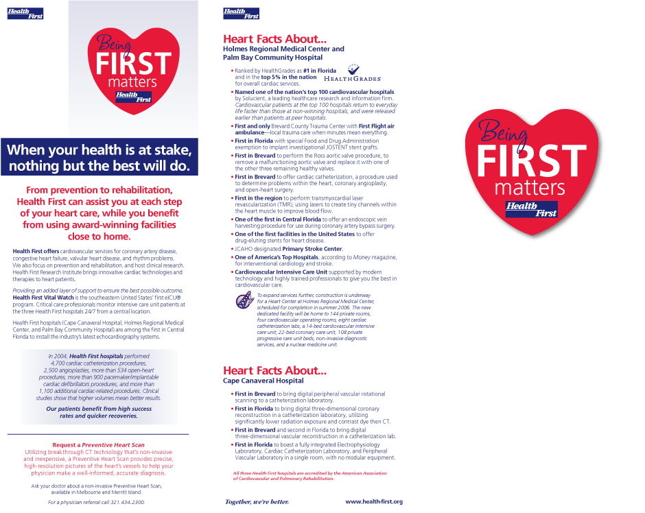 Healthgrades Heart Logo - Health First