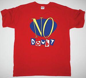 No Doubt Logo - NO DOUBT CLASSIC LOGO RED T SHIRT SKA PUNK ALTERNATIVE GWEN STEFANI