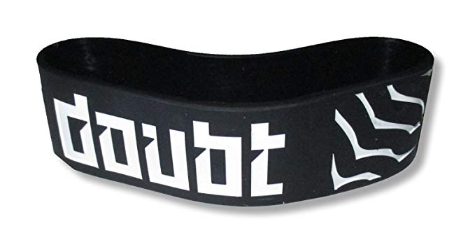 No Doubt Logo - No Doubt Logo Black Silicone Rubber Wristband: Clothing