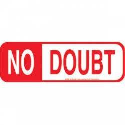 No Doubt Logo - No Doubt Stickers, Decals & Bumper Stickers