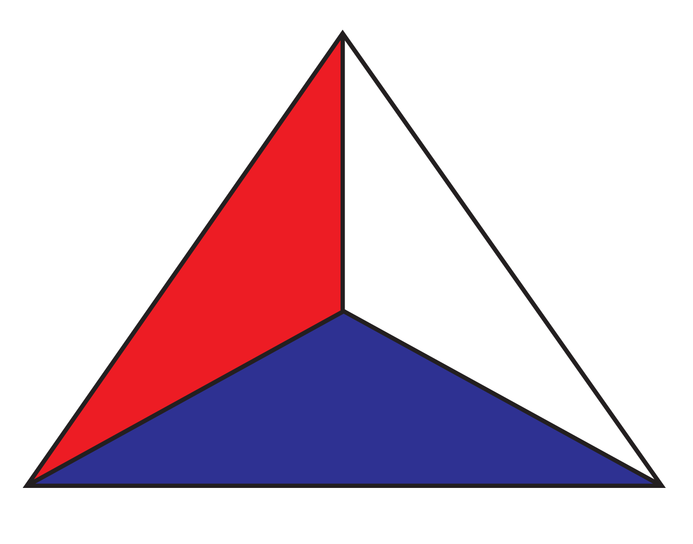 Red White Blue Triangle Logo - Tripartite Triangle.gif