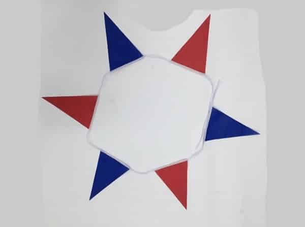 Red White Blue Triangle Logo - Red Blue Triangle Bunting Metres