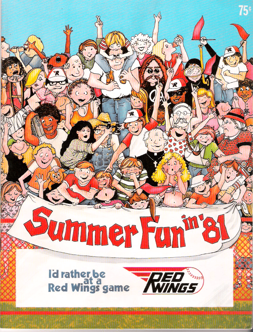 Rochester Red Wings Logo - Rochester Red Wings Programs of the Past: “Summer Fun in '81” (and ...