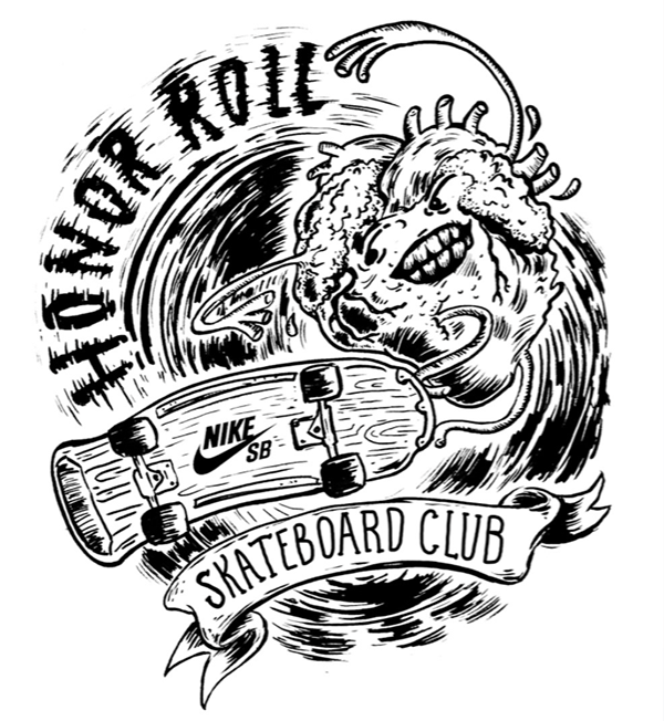 Nike Skate Logo - Nike SB - Honor Roll Skateboard Club on Behance
