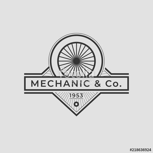 Car Mechanic Logo - Auto mechanic service. Mechanic service logo set. Repair service