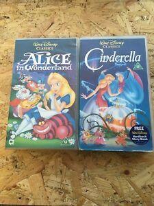 Walt Disney Classics VHS Logo - Walt Disney Classic VHS In Wonderland + Cinderella