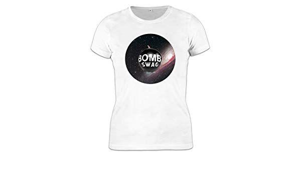 Swag Bomb Logo - SHOW IT Galaxy Swag Bomb T-Shirt - Small Womens: Amazon.co.uk: Clothing