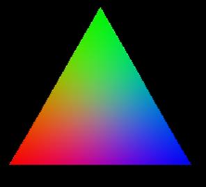 Red and Green Triangle Logo - Pitch and Color Recognition
