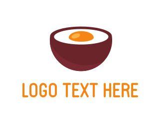 Egg White and Red Logo - Breakfast Logo Maker | BrandCrowd