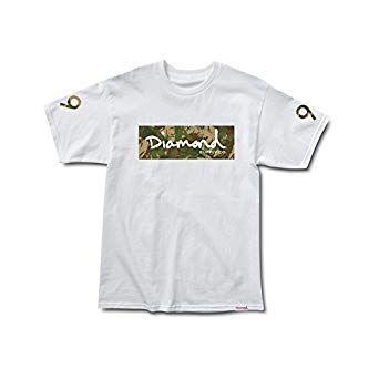 Diamond Skateboard Logo - Diamond Supply Co LS Camo Box Logo T-Shirt White XLarge Clothing ...