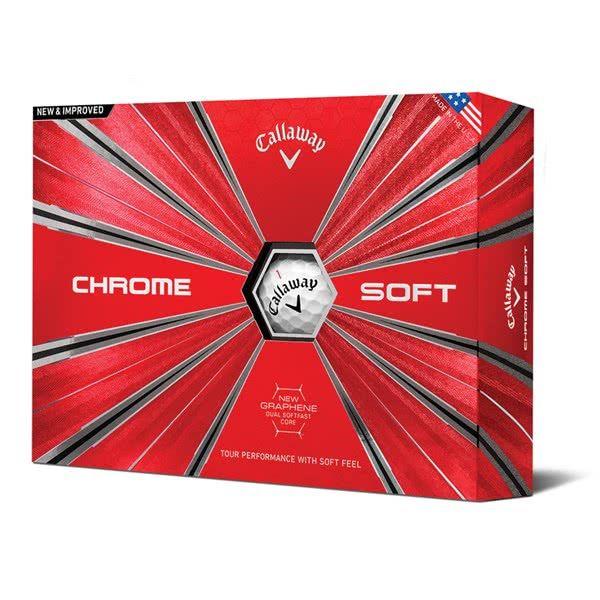 Callaway Golf Logo - Callaway Chrome Soft Golf Balls (12 Balls) 2018 - Logo Overrun