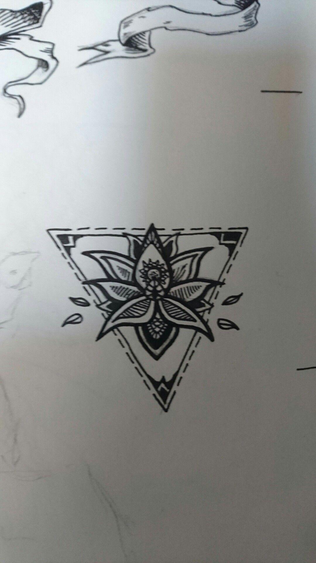 Triangle Lotus Flower Logo - Lotus #flower #ink #tattoo #triangle | Tattoo ideas | Tattoos ...