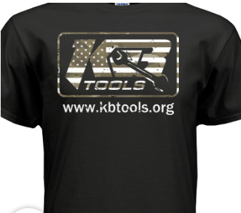 Camo Flag Logo - KB Tools Camo/Flag Logo T-Shirt - KB Tools
