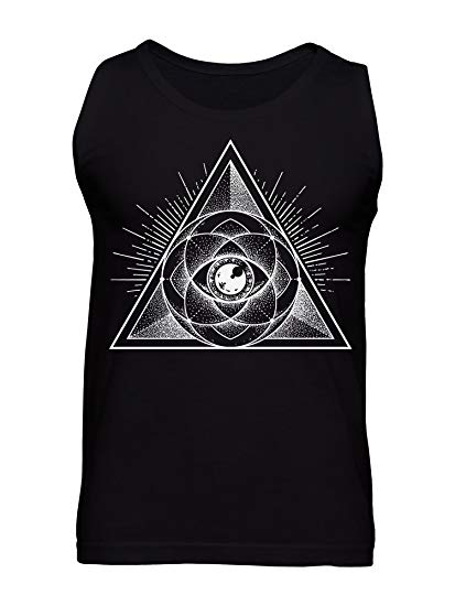 Triangle Lotus Flower Logo - Amazon.com: graphke Triangle Pyramid Lotus Flower Illuminati Eye ...