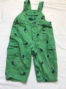Green and Blue Whale Logo - First Impressions Blue Whale 12 Months Green Overalls All Cotton