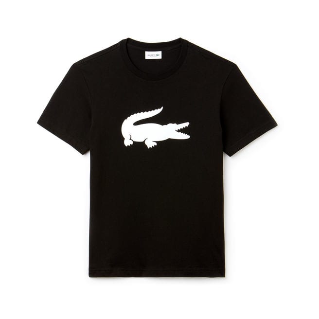 Crocodile Clothing Logo - Men's Crew Neck Oversized Crocodile Cotton Jersey T-shirt | LACOSTE
