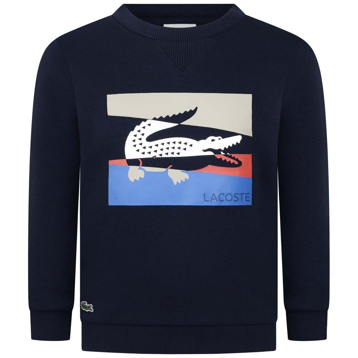 Crocodile Clothing Logo - Lacoste Boys Navy Crocodile Logo Sweatshirt