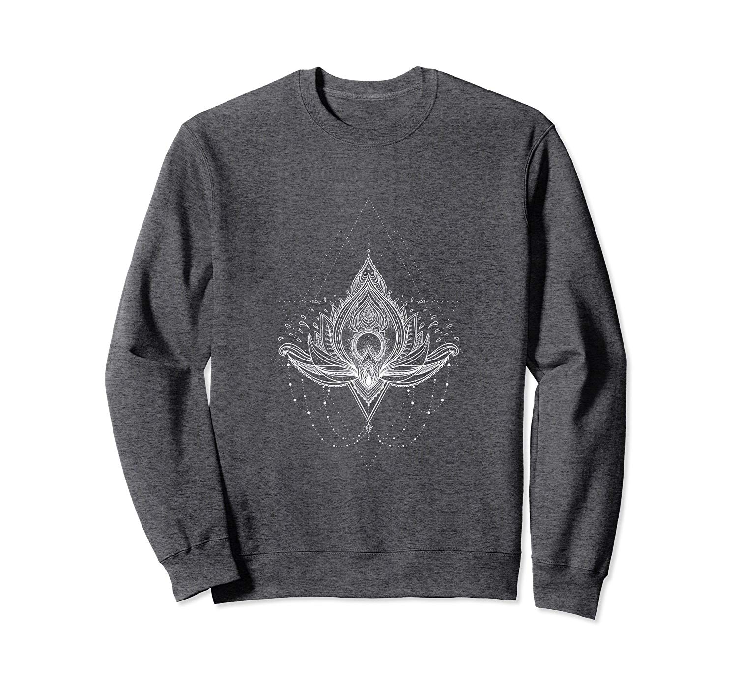 Triangle Lotus Flower Logo - Mandala Sweatshirt: Lotus Flower Triangle Tattoo & Necklace-alottee ...