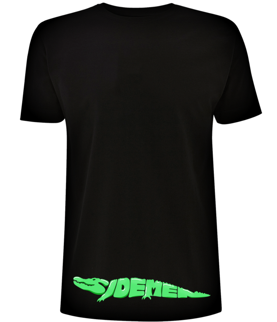 Crocodile Clothing Logo - SIDEMEN Crocodile T-Shirt BLACK – Sidemen Clothing