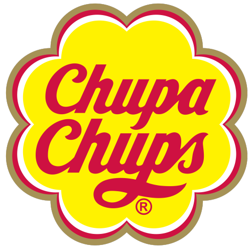 Yellow and Red Candy Logo - Chupa Chups logo by Salvador Dali … | Font Design + Icons + Logo ...