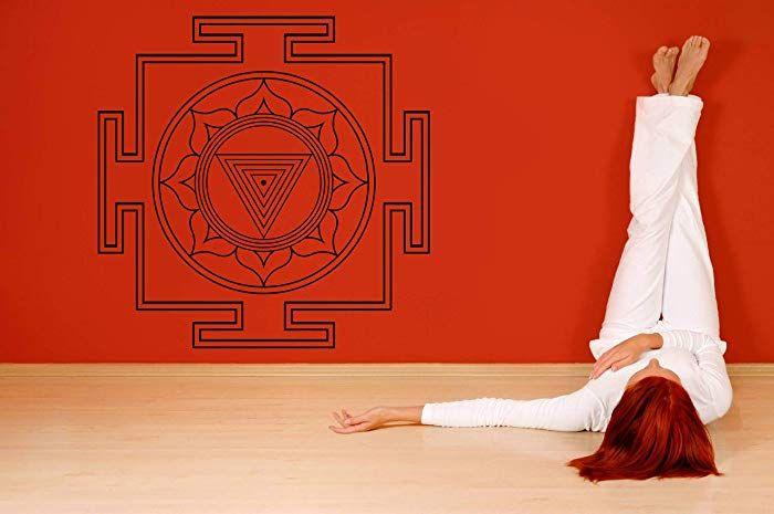 Triangle Lotus Flower Logo - Amazon.com: Vinyl Sticker Yoga Lotus flower Logo Sign Maze Triangle ...