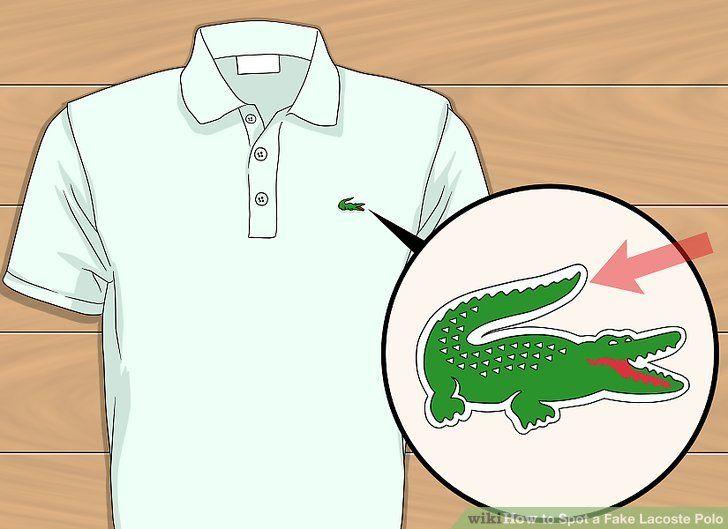 Crocodile Clothing Logo - 3 Ways to Spot a Fake Lacoste Polo - wikiHow