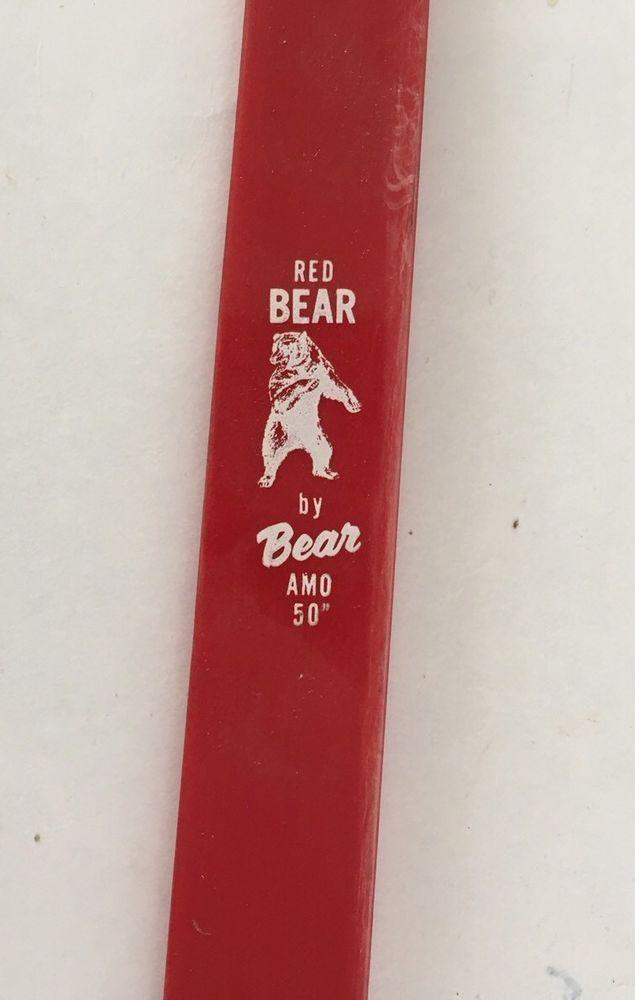 Red Bear Amo Logo - Vintage Red Bear Youth Fiberglass Recurve Bow AMO 50” | eBay