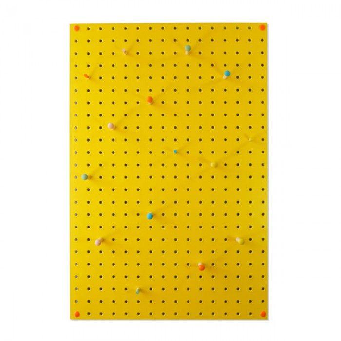 Yellow and Red Candy Logo - Block Medium PegBoard (Yellow) - Red Candy