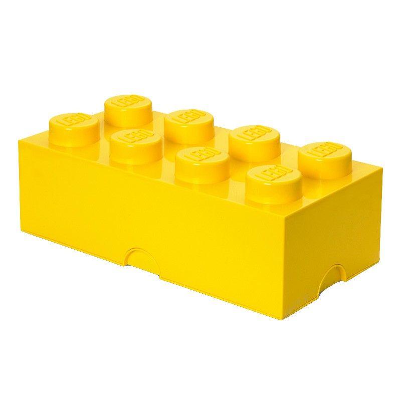 Yellow and Red Candy Logo - Lego Storage Brick (Yellow, 2 Sizes Available)