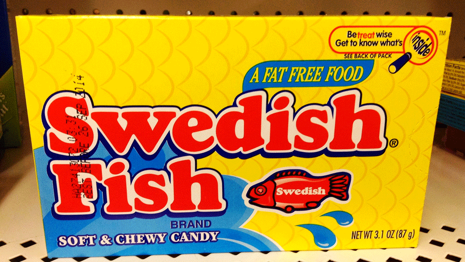 Yellow and Red Candy Logo - Swedish Fish: 11 Fun Facts We Bet You Didn't Know