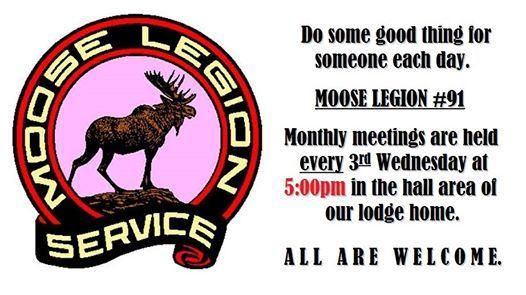 Moose Legion Logo - Moose Legion #91 Monthly Meeting - 16 JAN 2019