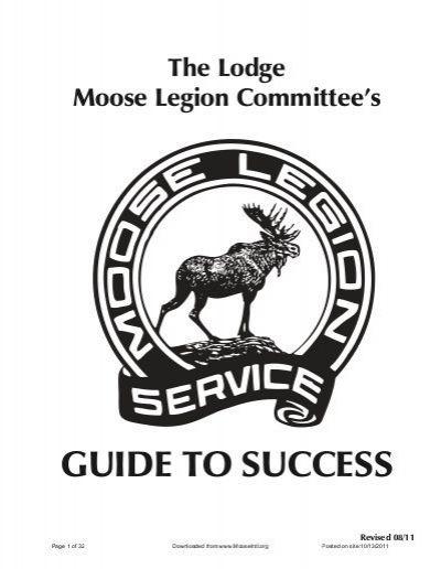 Moose Legion Logo - A Guide to Success for the Lodge Moose Legion Committee