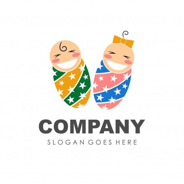 Cute Baby Logo - Cute baby logo design vector Vector | Premium Download