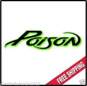 80s Rock Band Logo - Poison Vinyl Wall logo Decal Sticker Heavy Metal Rock Band Bret 80's ...