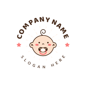 Cute Baby Logo - Free Baby Logo Designs. DesignEvo Logo Maker