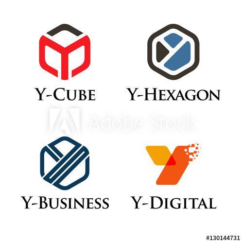 Hexagon Box Logo - Y Letter Hexagon Cube Box Logo Symbol Collection this stock