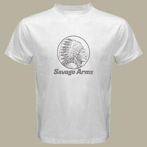 Savage Rifle Logo - new Savage ARMS Hunting Rifle Firearms Logo Men's White T-Shirt | eBay