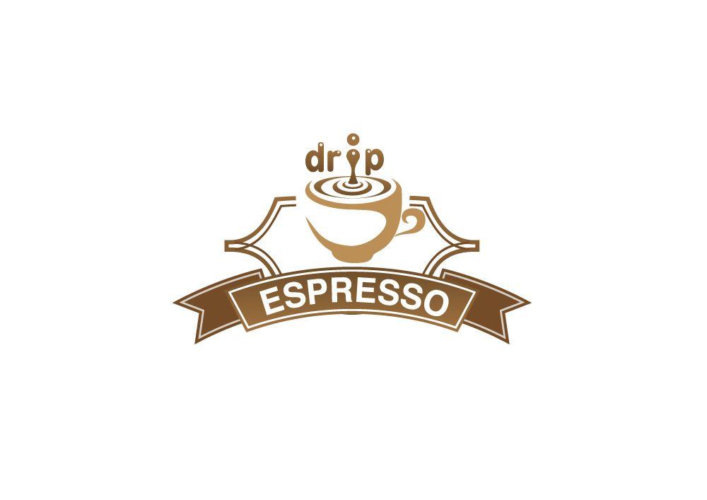 Espresso Logo - Drip Espresso Logo Design - Whale Shark Studio