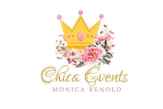 Princess Logo - Princess Logo Crown Logo Floral Logo Queen logo Reina