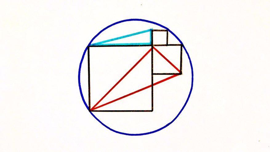 Three Red Triangle Logo - Catriona Shearer squares in a circle. If