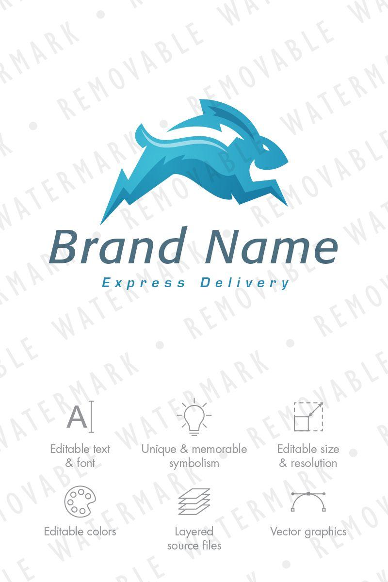 Colorful Rabbit Logo - Lightning Rabbit Logo Template #69223