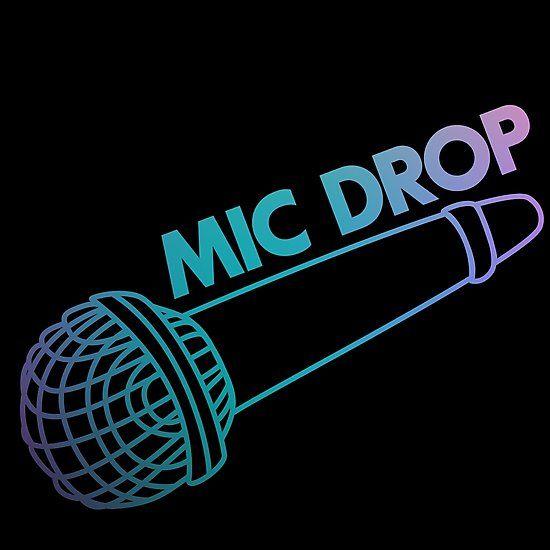 Red Bubble Drop Logo - BTS MIC DROP
