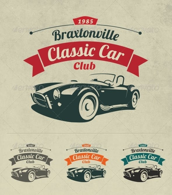 Automotive Club Logo - Classic Car Club Logo