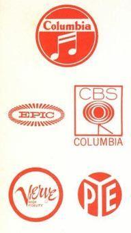 Columbia Records Logo - 1950s Record Company Logos Columbia Records, Epic, CBS, Verve, Pye ...