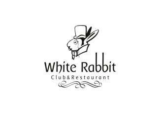 White Rabbit Logo - 50 Incredible Logo Designs #6 | Logo Design | Pinterest | Logo ...