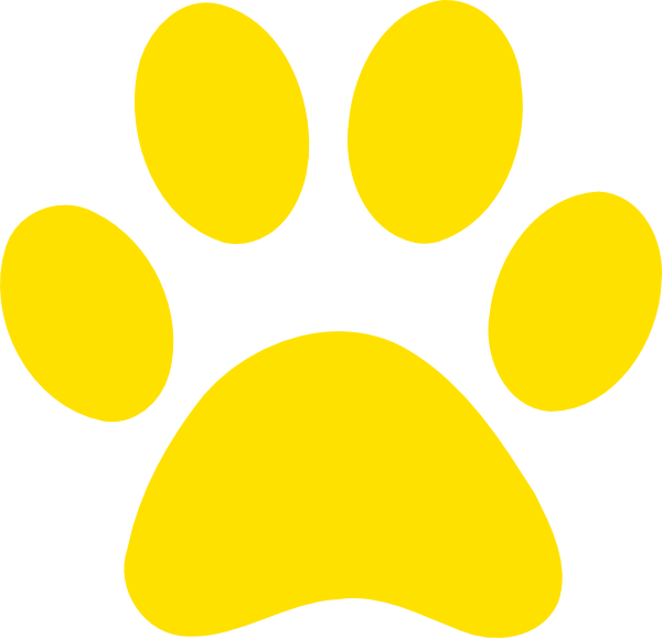 Yellow Paw Logo - Yellow Paw Print Clip Art at Clker.com - vector clip art online ...